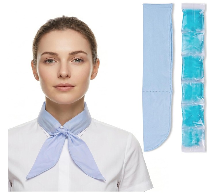 Cache-cou réutilisable en gel pour temps chaud